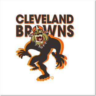 Cleveland Browns BullDawg Whoosh Growler Posters and Art